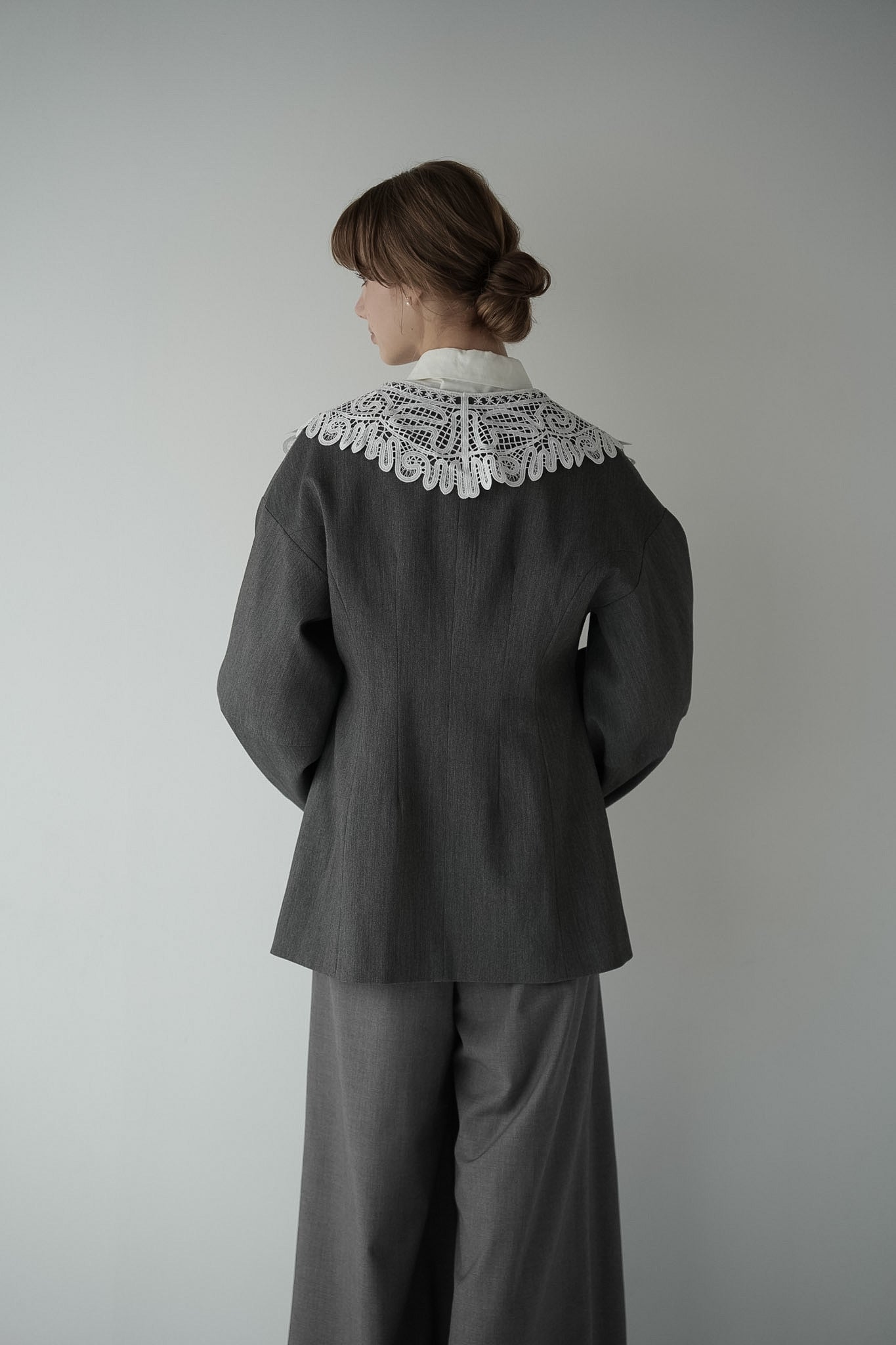 lace collar jacket