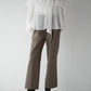 mannish tuck slacks