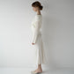 lace hem cable knit