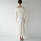lace hem cable knit