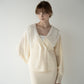 lace collar knit cardigan