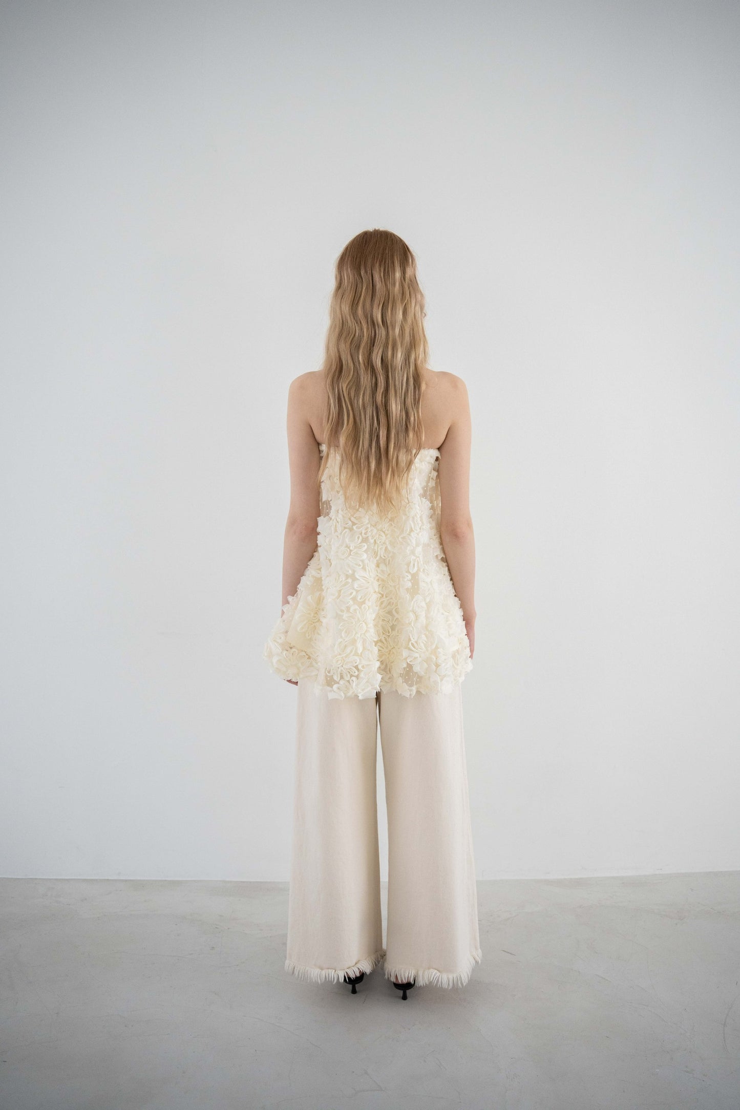 flower lace cami tops
