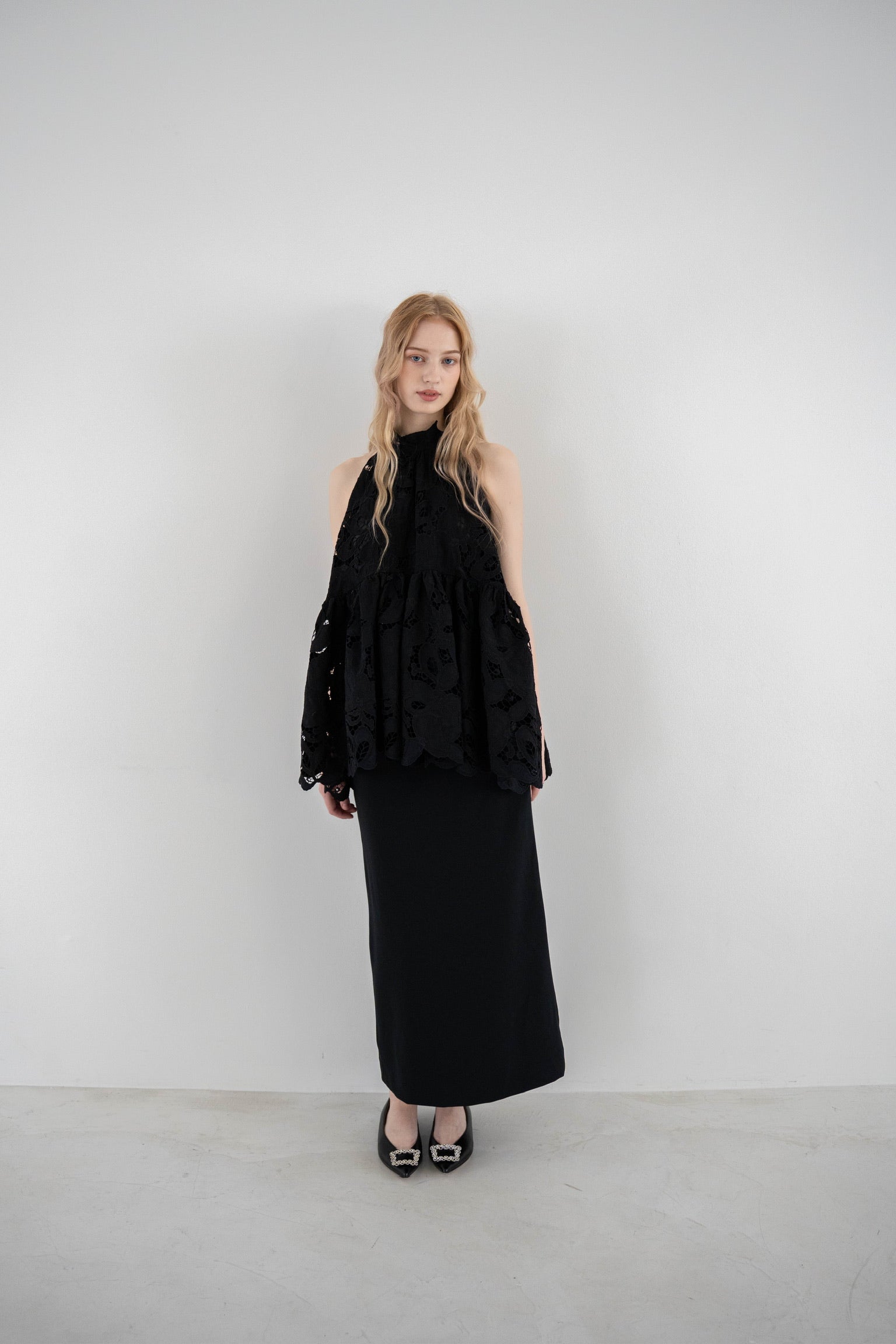 flower lace gather tops – Acka online store