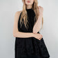 flower lace gather tops