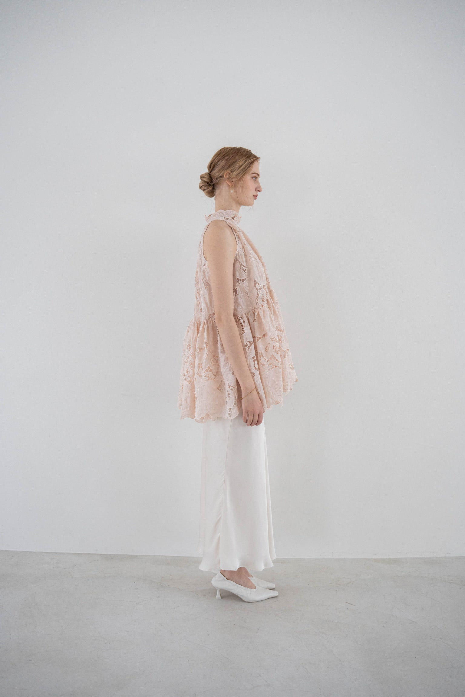flower lace gather tops – Acka online store
