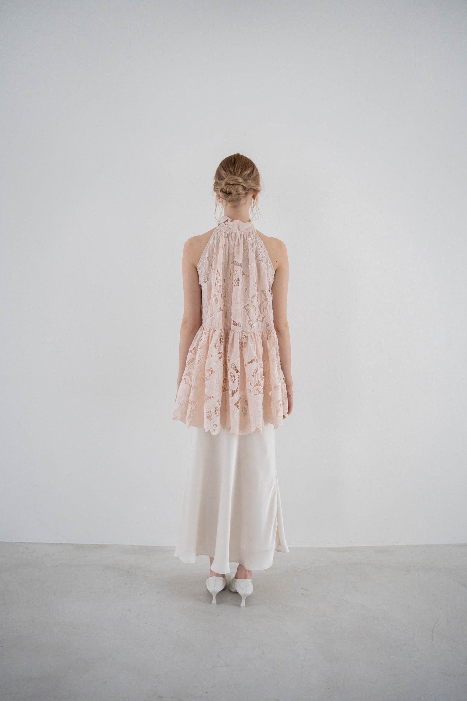 flower lace gather tops – Acka online store