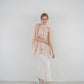 flower lace gather tops