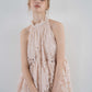 flower lace gather tops