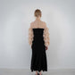 sheer tulle sleeve dress