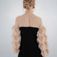 sheer tulle sleeve dress