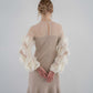 sheer tulle sleeve dress